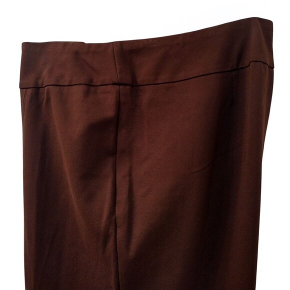 New Directions: Straight Leg Pull-on Pants, Size 3X, Brown - Picture 4 of 7